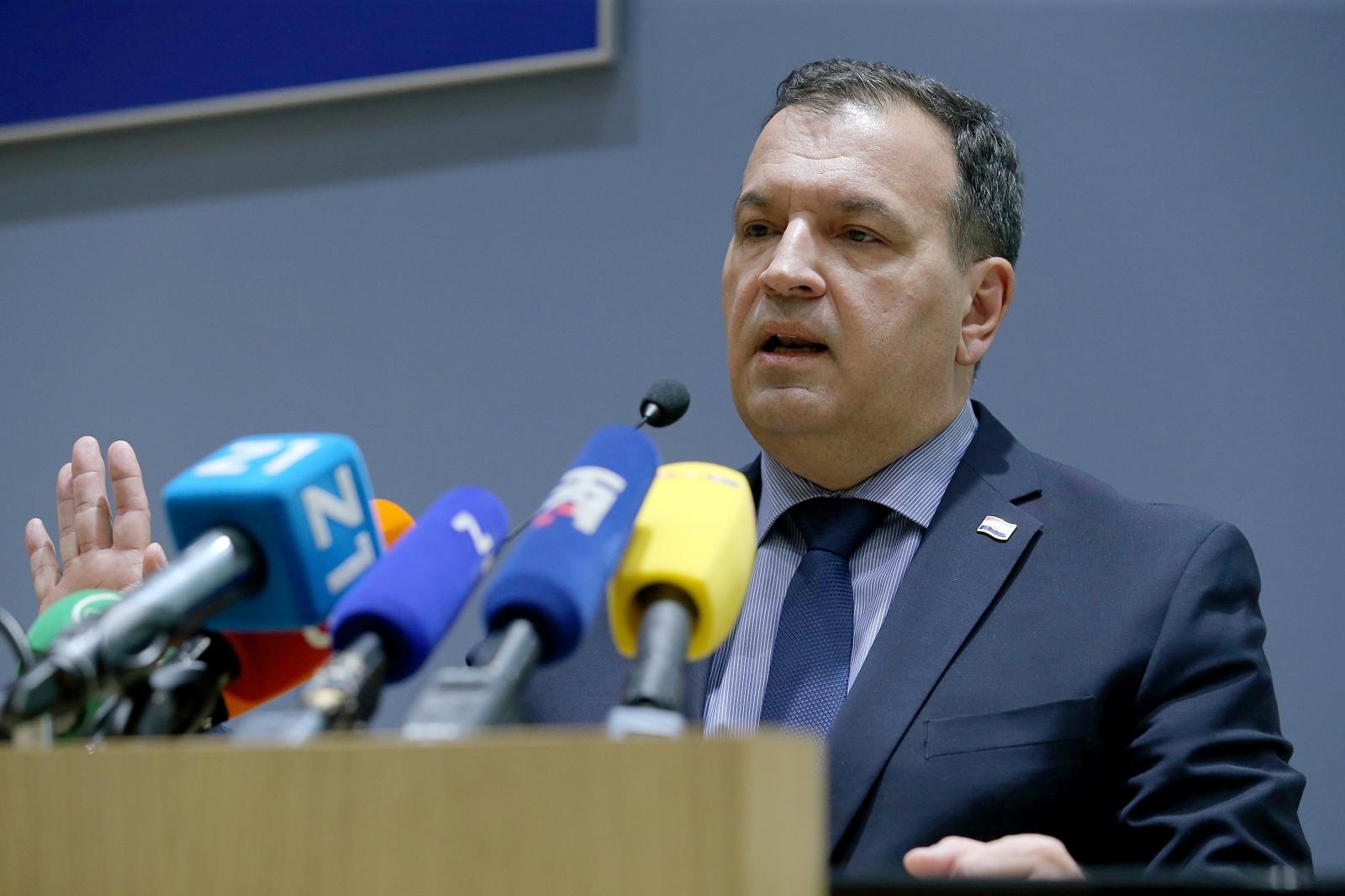 28.02.2020.,Zagreb - medicinski fakultet, Sastanak dekanica i dekana sastavnica Sveucilista u Zagrebu o postupanju u vezi s koronavirusom. 
O temi su govorili Adriana Vince, Ivana Pavic Simetin, Vili Beros, Damir Boras, Alemka Markotic, Krunoslav Capak
Photo: Dalibor Urukalovic/PIXSELL
