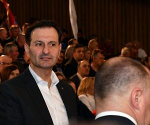 28.02.2020., Slavonski Brod - U Kazalisno-koncertnoj dvorani "Ivana Brlic Mazuranic" svecano je obiljezena 30. obljetnica osnivanja Hrvatske demokratske zajednice u Brodsko-posavskoj zupaniji. Miro Kovac Photo: Ivica Galovic/PIXSELL