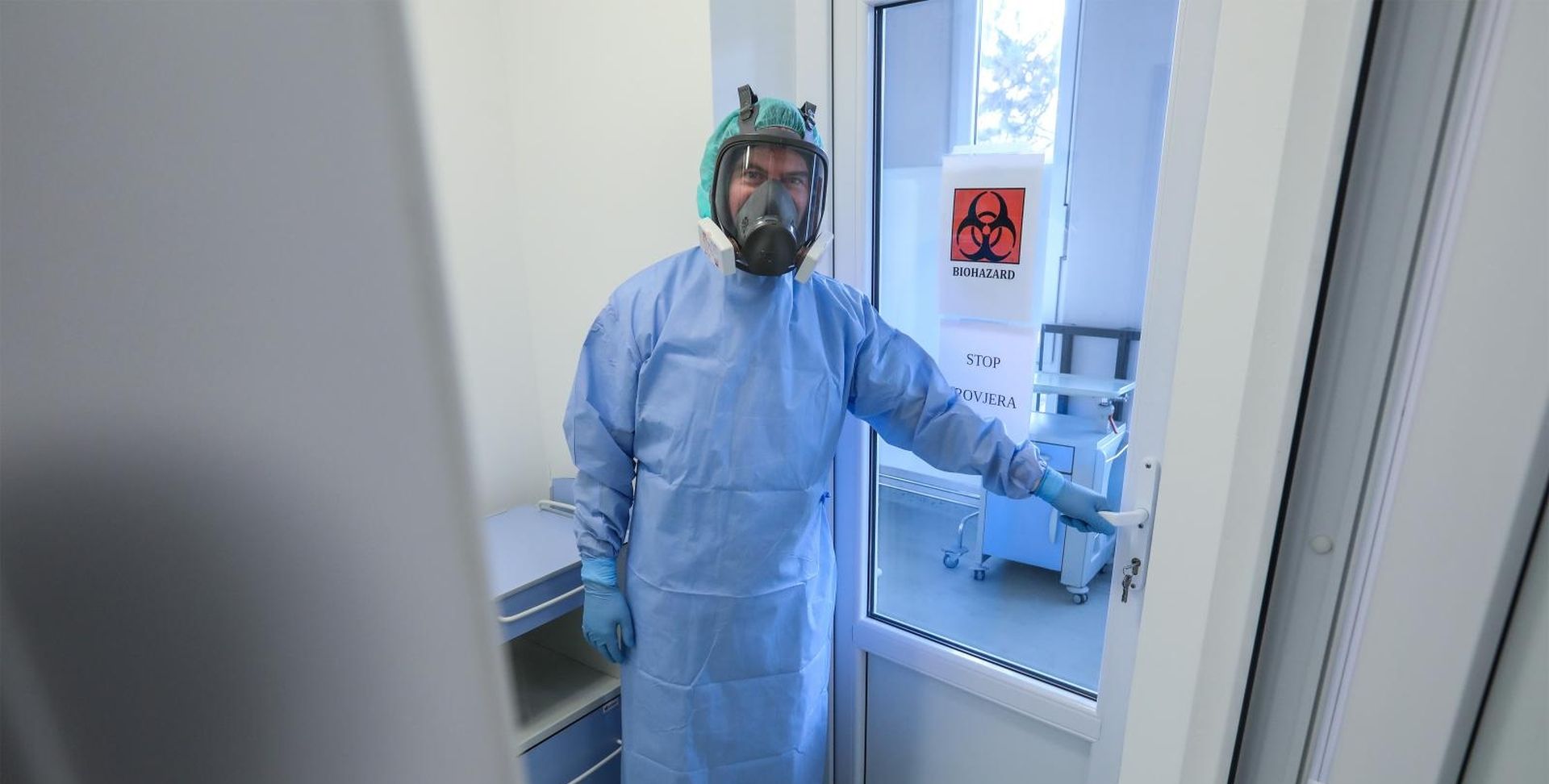 29.01.2020., Zagreb - Infektivna bolnica Fran Mihaljevic, pripreme odjela za prihvat zarazenih pacijenata koronavirusom. Photo: Robert Anic/PIXSELL