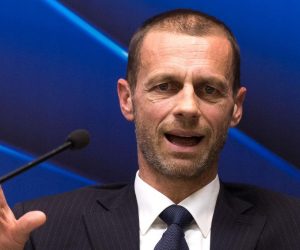 31.03.2017., Stara Pazova, Srbija - Predsjednik UEFA Aleksander Ceferin obisao je sportski centar Nogometnog saveza Srbije u Staroj Pazovi s predsjednikom Slavisom Kokezom i pocasnim predsjednikom FSS-a Tomislavom Karadzicem. Photo: Srdjan Ilic/PIXSELL