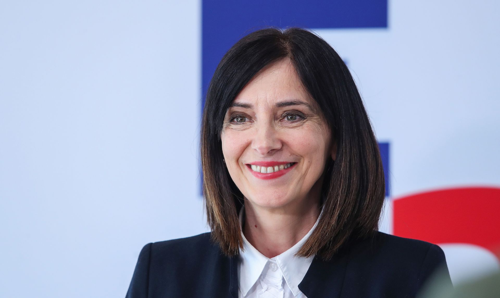 Zagreb, 7.4.2020. -  U Nacionalnoj i sveuèilinoj knjinici odrana je videokonferencija ministara kulture EU-a.  Na slici hrvatska ministrica znanosti i obrazovanja Blaenka Divjak. 
foto HINA/ PIXSELL/ EU2020HR/ Luka Stanzl/ ua