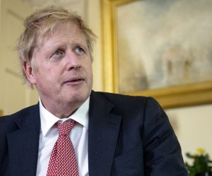 epa08359314 A handout photo made available by 10 Downing Street shows Britain's Prime Minister Boris Johnson thanks the NHS in a video message on Easter Sunday in 10 Downing Street in London, Britain, 12 April 2020. British Prime Minister Boris Johnson was discharged from hospital on 12 April 2020. Johnson was treated for the pandemic COVID-19 disease caused by the SARS-CoV-2 coronavirus at St. Thomas'.  EPA/PIPPA FOWLES/n10 DOWNING STREET / HANDOUT MANDATORY CREDIT: Pippa Fowles/n10 Downing Street. HANDOUT EDITORIAL USE ONLY/NO SALES