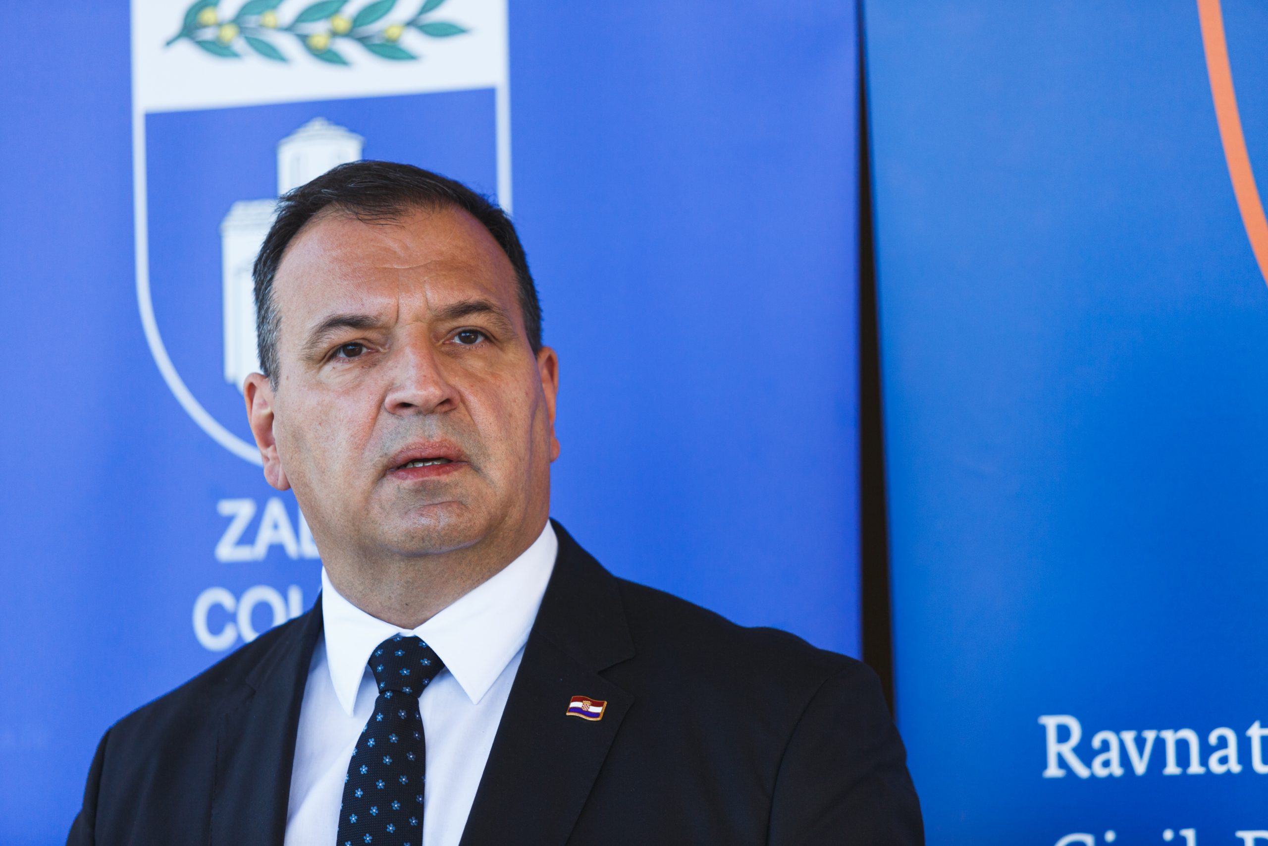 03.04.2020., Zadar - Konferencija za medije Stozera civilne zastite Zadarske zupanije. Ministar zdravstva Vili Beros. Photo: Marko Dimic/PIXSELL