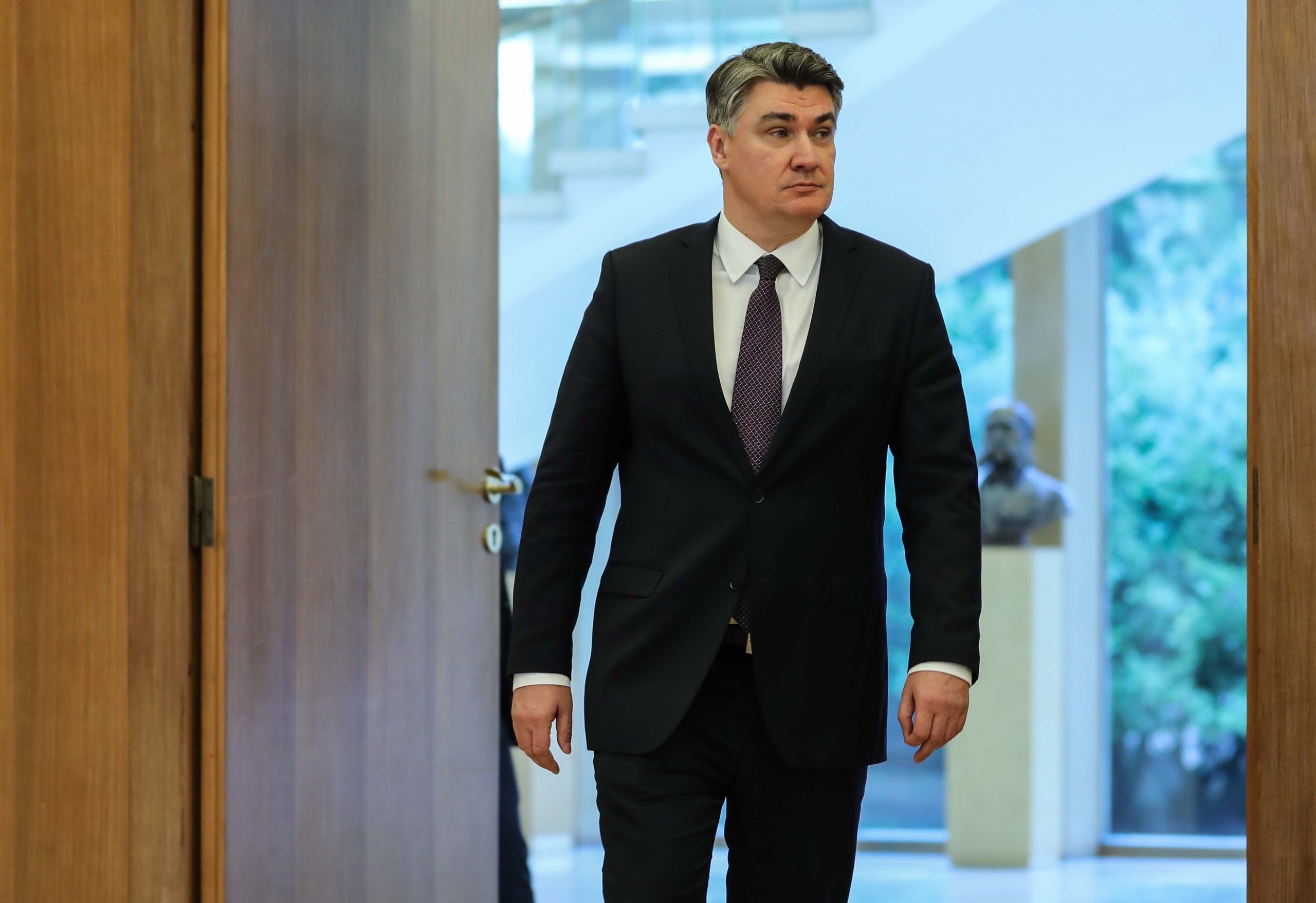 04.03.2020,Zagreb - Predsjednik drzave Zoran Milanovic sastao se s glavnim tajnikom NATO-a, Jensom Stoltenbergom.

Photo: Jurica Galoic/PIXSELL