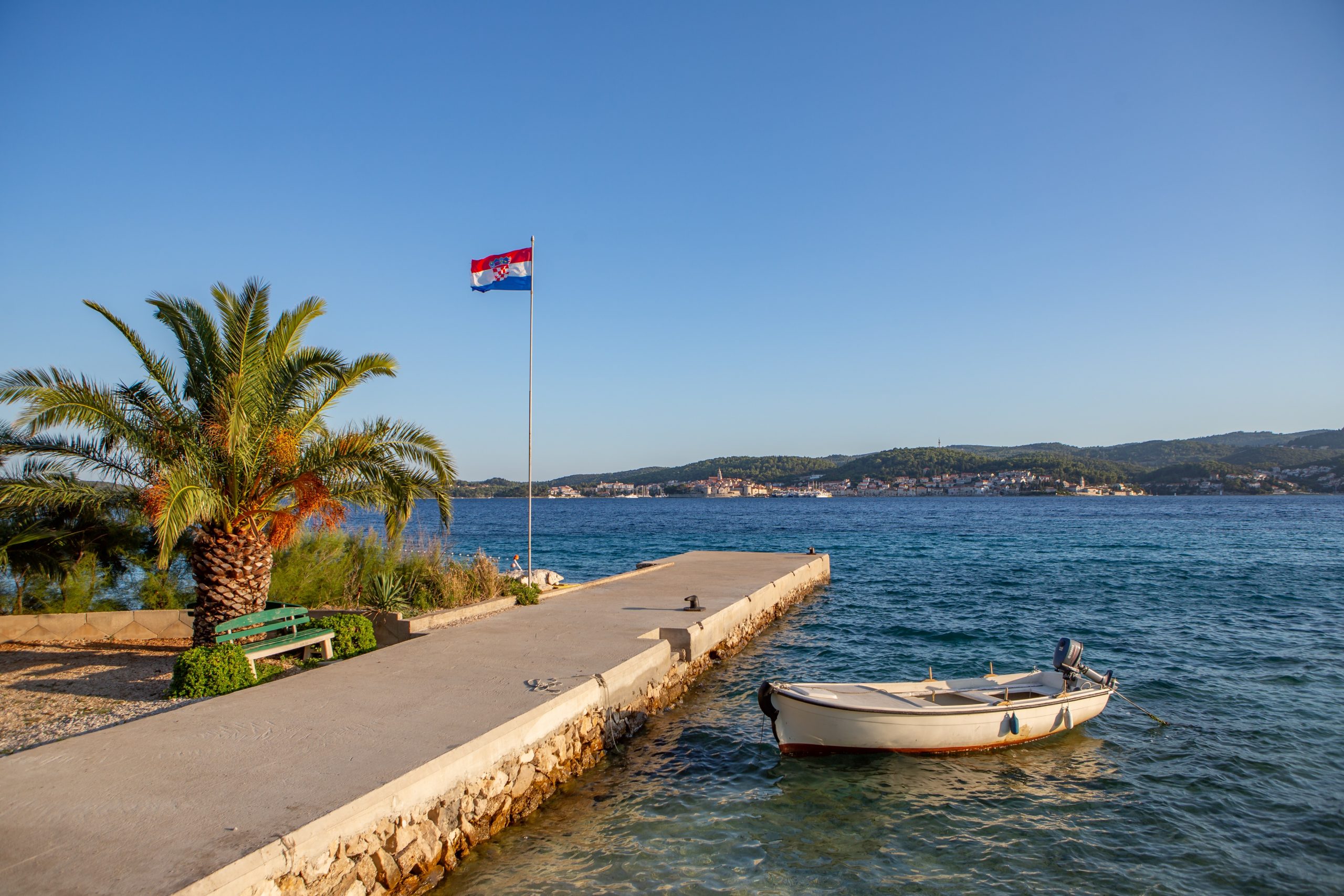 04.08.2019., Perna, poluotok Peljesac - Predio Perna u kojem je planirana izgradnja trajektnog pristanista kao zmjena za pristaniste u Orebicu. Photo: Grgo Jelavic/PIXSELL