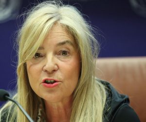 06.09.2019., Zagreb - U ravnateljstvu policije na konferenciji za medije povodom pocetka nove skolske godine predstavljene su ovogodisnje aktivnosti edukativno-promidzbene akcije Postujte nase znakove. Helenca Pirnat Dragicevic pravobraniteljica za djecu. Photo: Robert Anic/PIXSELL