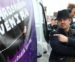 07.03.2020., Zagreb -  Novi show Darija Juricana na trznici u Dubravi pod nazivom Ispovjedaonica. Photo: Matija Habljak/PIXSELL