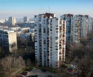 09.01.2020., Zagreb - Mamutica, stambena zgrada u kojoj zivi oko pet tisuca stanovnika najveca je zgrada u Zagrebu. Photo: Emica Elvedji/PIXSELL