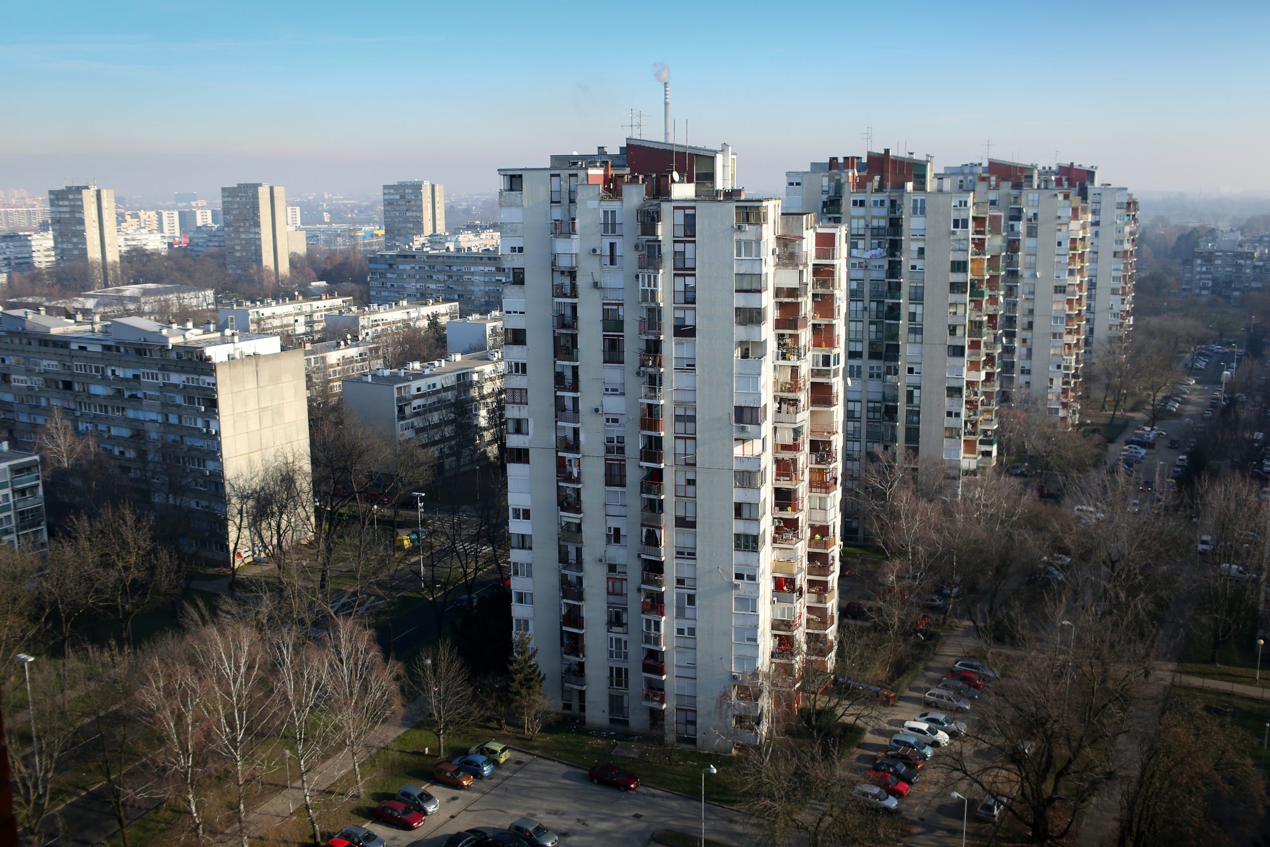 09.01.2020., Zagreb - Mamutica, stambena zgrada u kojoj zivi oko pet tisuca stanovnika najveca je zgrada u Zagrebu. Photo: Emica Elvedji/PIXSELL
