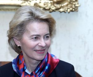 10.01.2020., Zagreb - Predsjednica Europske komisije Ursula von der Leyen na sastanku s predsjednikom Hrvatskog sabora Gordanom Jandrokovicem povodom pocetka predsjedanja Hrvatske Vijecem Europske unije. Photo: Patrik Macek/PIXSELL