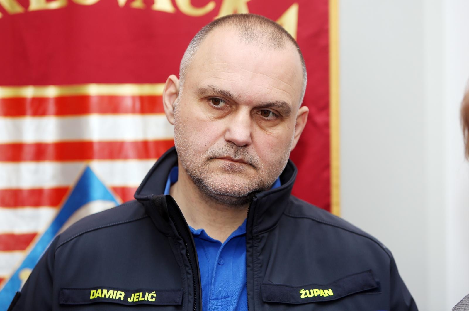10.03.2020., Karlovac - Konferencija za medije Stozera Civilne zastite Karlovacke zupanije. Zupan Damir Jelic. Photo: Kristina Stedul Fabac/PIXSELL