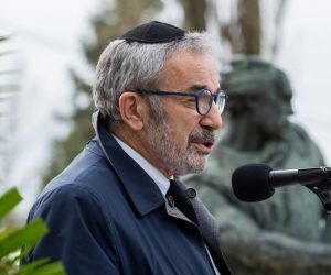 12.04.2018., Zagreb -  Na Mirogoju Zidovska opcina Zagreb povodom Dana sjecanja na zrtve Holokausta organizirala je sredisnju komemorativnu svecanost. Ognjen Kraus Photo: Filip Kos/PIXSELL