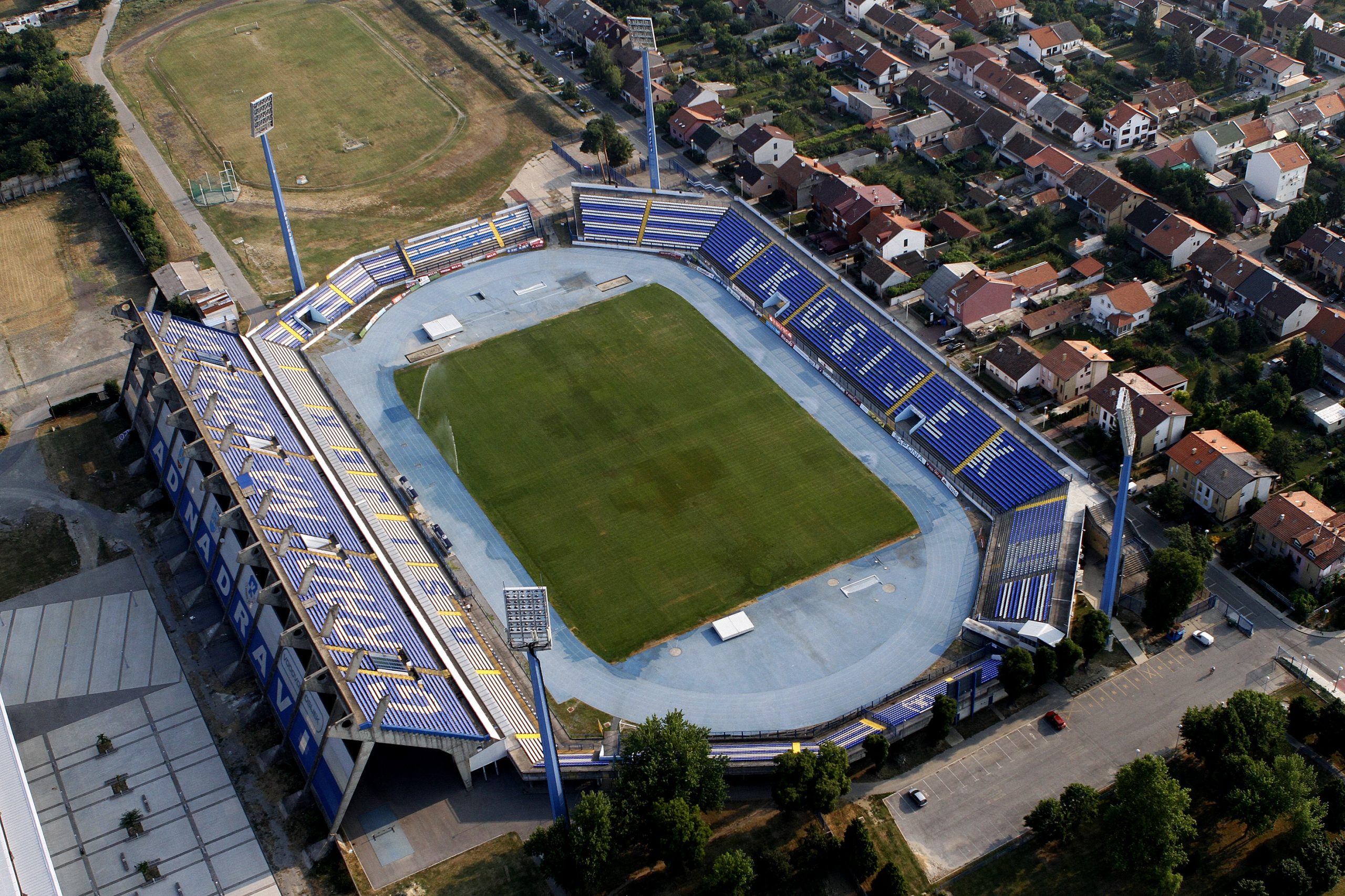 20.07.2012., Osijek - Zracne snimke grada i okolice. Stadion Gradski vrt
Photo: Marko Mrkonjic/PIXSELL