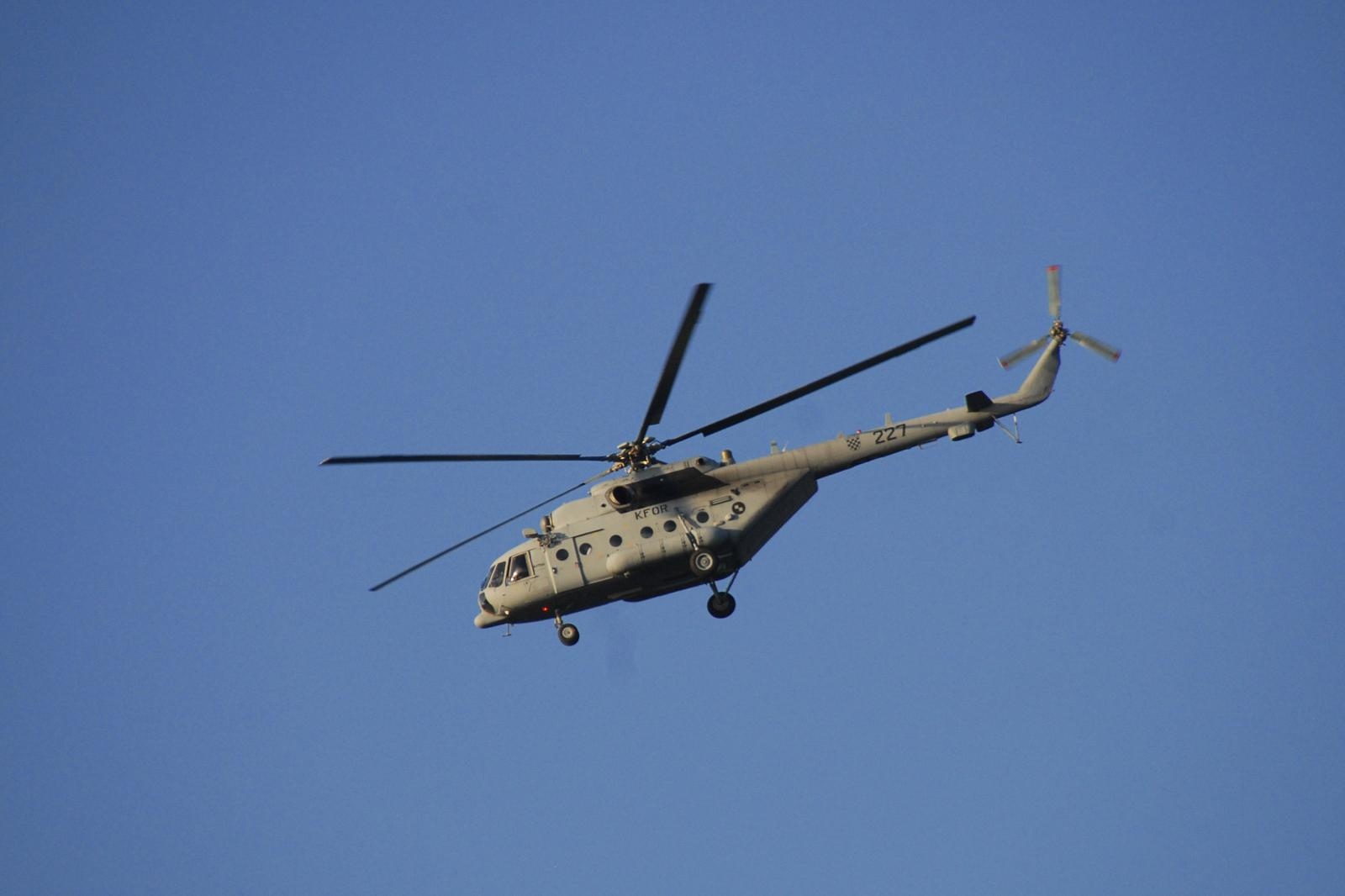 20.08.2012., Pula - Helikopter HV-a u sklopu snaga KFOR-a. Ilustracija.
 Photo: Dusko Marusic/PIXSELL