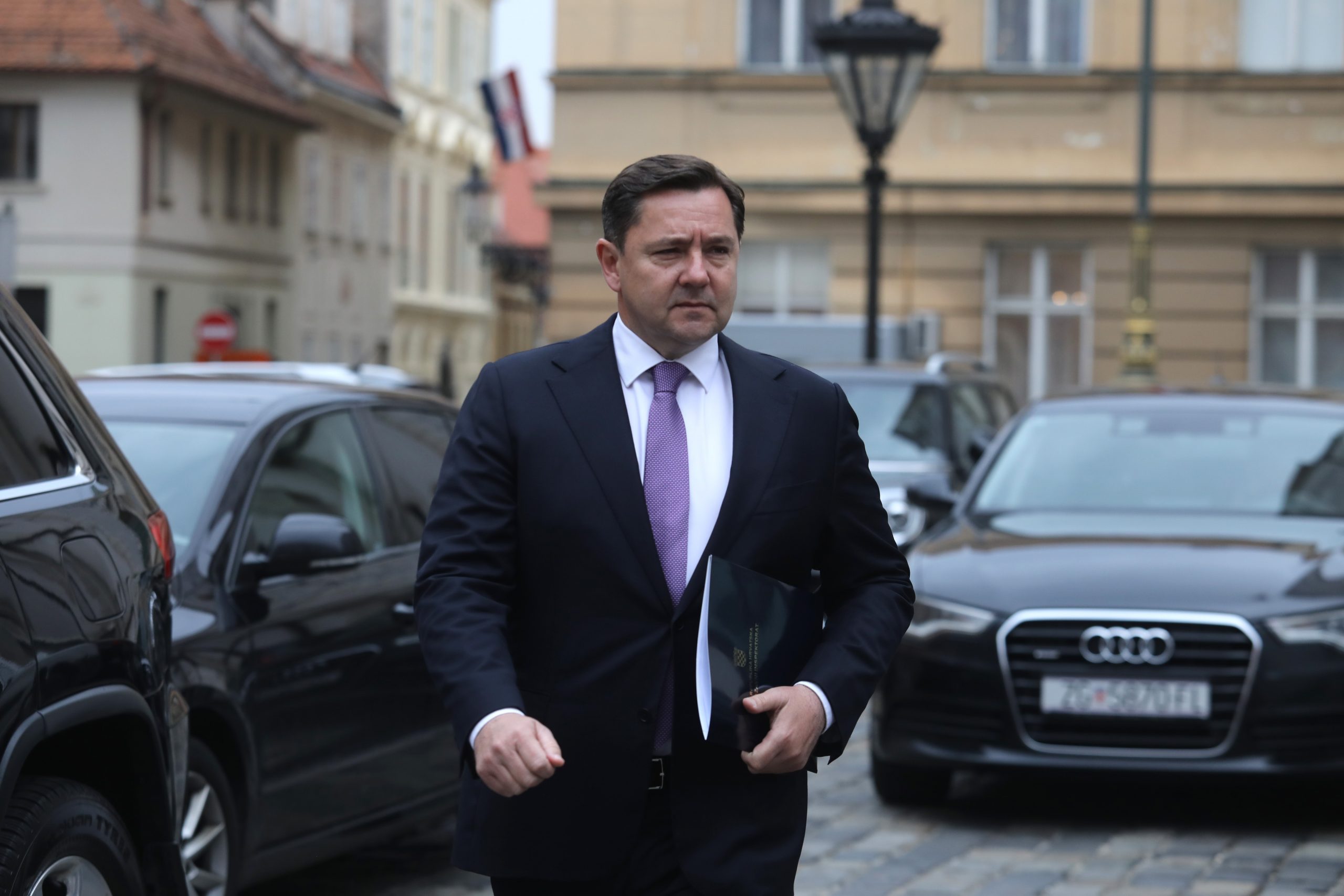 13.03.2020., Zagreb - Andrija Mikulic dolazi na sastanak premijera s ministrima i Kriznim stozerom. 
Photo: Patrik Macek/PIXSELL