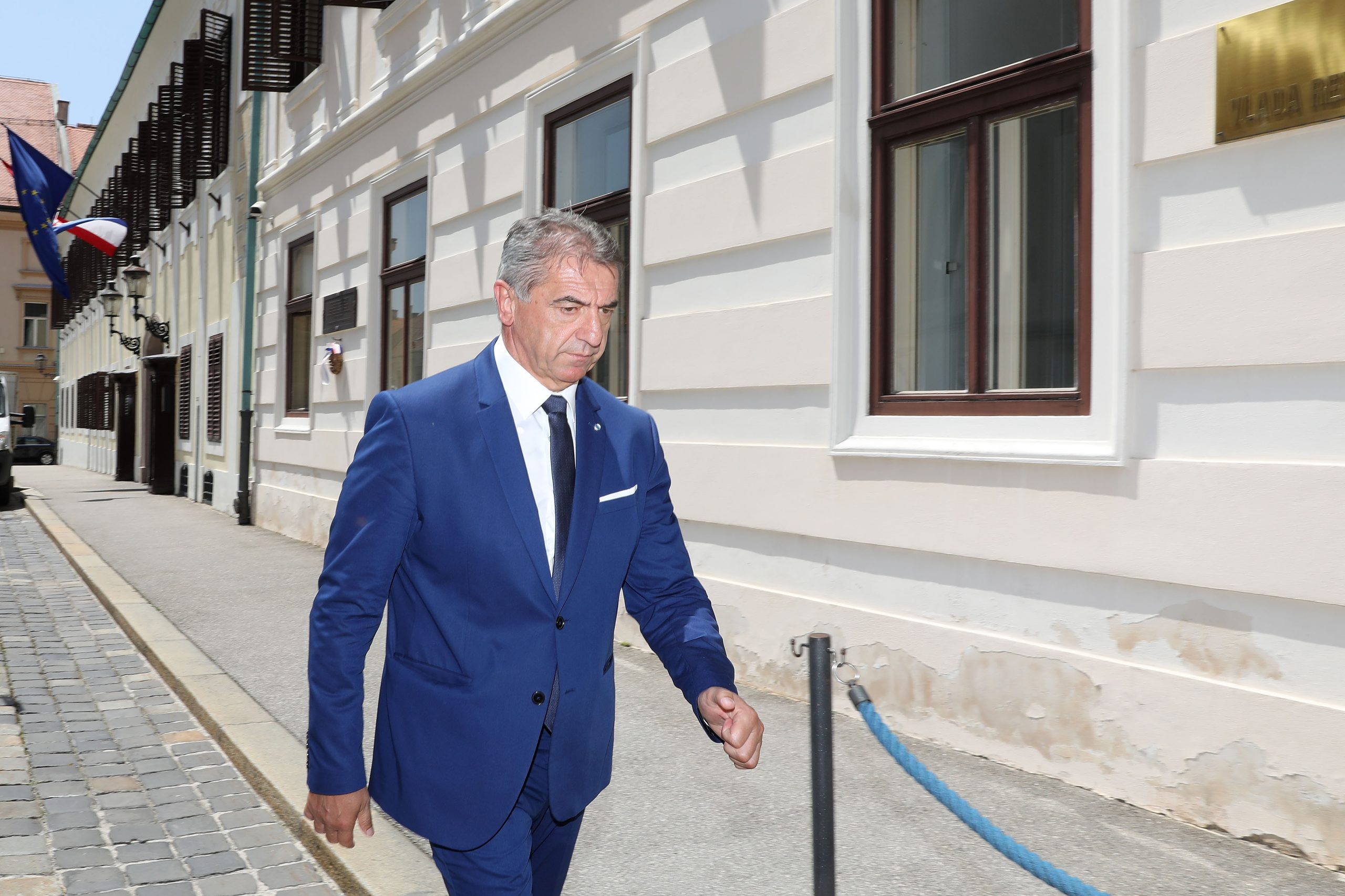 13.06.2019., Zagreb - Zupan Darko Milinovic dosao je u Banske dvore na razgovor s premijerom o isplati placa u Licko senjskoj zupaniji. Photo: Patrik Macek/PIXSELL