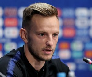 13.07.2018., Moskva, Rusija - Svjetsko nogometno prvenstvo 2018. Konferencija za medije hrvatske nogometne reprezentacije na stadionu Luznjiki. Ivan Rakitic
Photo: Igor Kralj/PIXSELL
