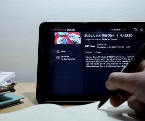 15.03.2020., Zagreb - Od ponedjeljka svi ucenici od prvog do cetvrtog razreda osnovne skole nastavu ce pratiti od kuce putem HRT 3 kanala. Nastava je namijenjena osnovnoskolcima od 1. do 4. razreda i podijeljena je po satima i razredima. Photo: Borna Filic/PIXSELL