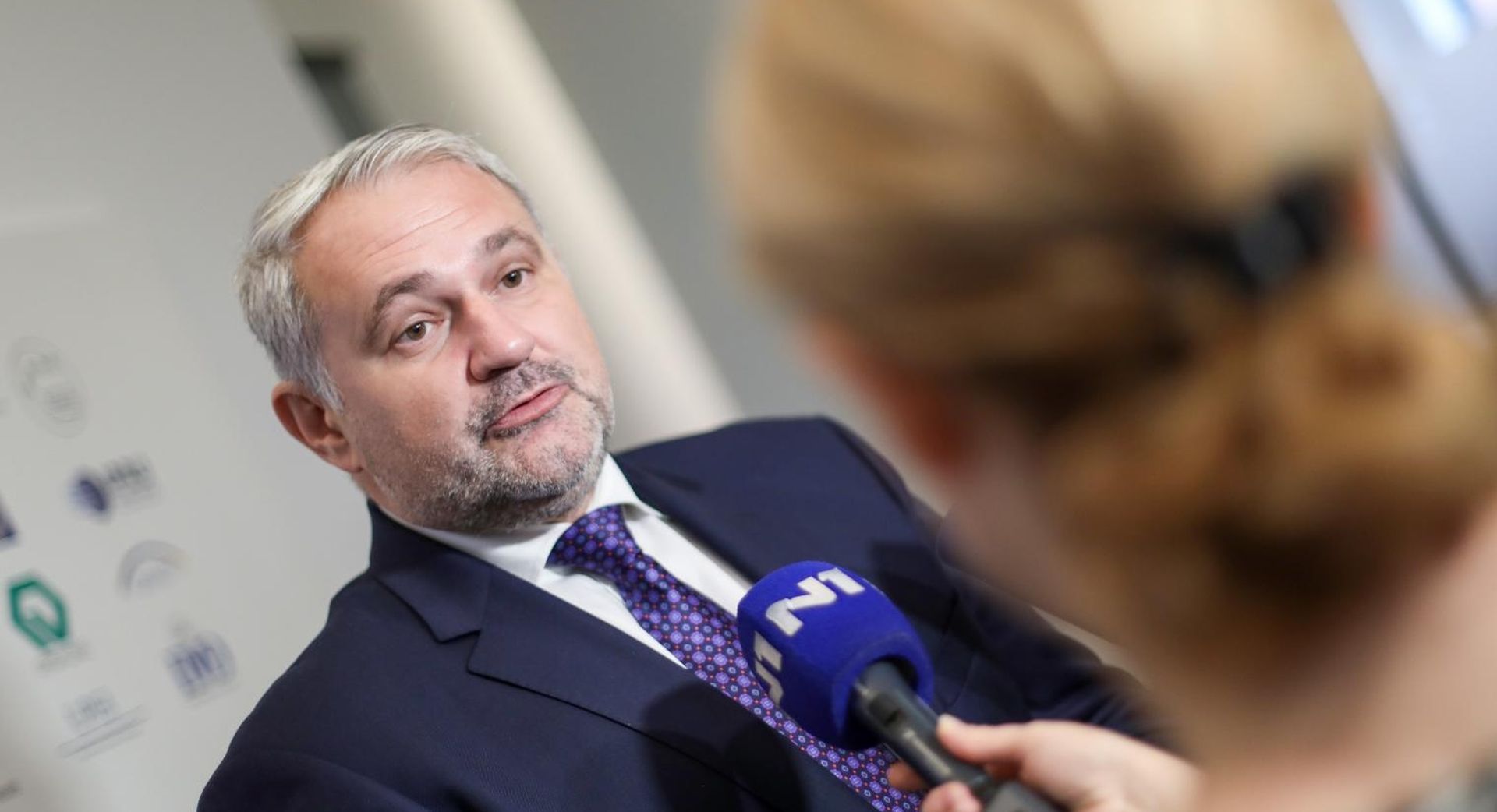 15.10.2019., Zagreb - Predsjednik HUP Davor Majetic, dao je izjavu za medije povodom otkazivanja konferencije za medije na kojoj su se trebali ocitovati  o odlukama Vlade uz najavljene promjene u podrucju zakona rada.
Photo: Borna Filic/PIXSELL