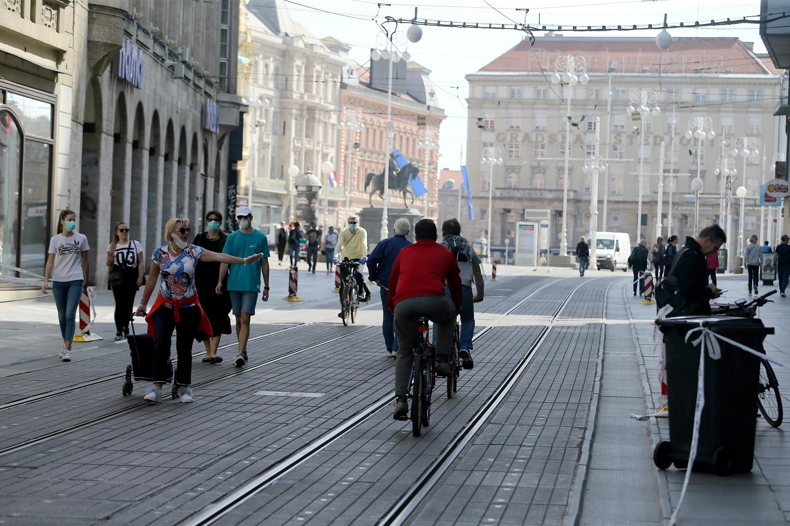 18.04.2020., Zagreb - Centar grada Zagreba u vrijeme koronavirusa. Photo: Dalibor Urukalovic/PIXSELL