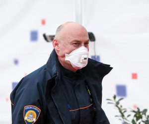 23.03.2020., Zagreb - U Nacionalnoj i sveucilisnoj knjiznici odrzan je sastanak Nacionalnog kriznog stozera. pomocnik ministra unutarnjih poslova za civilnu zastitu Damir Trut Photo: Josip Regovic/PIXSELL