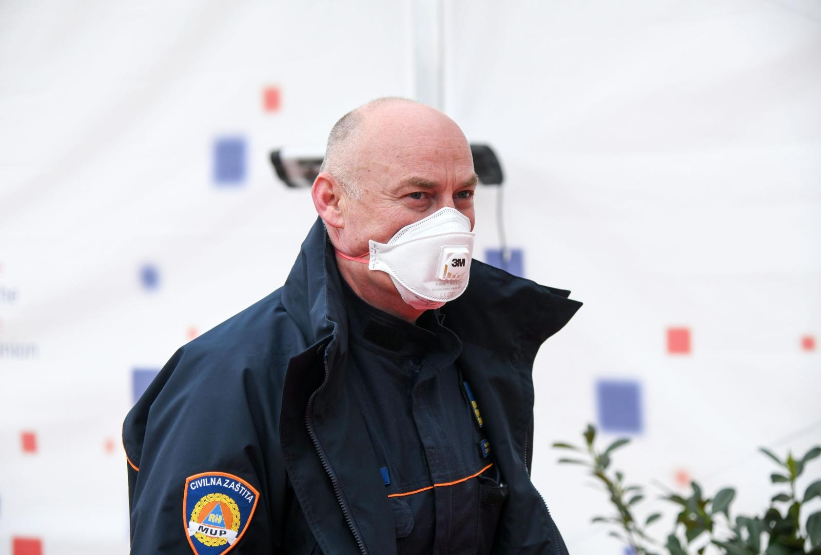 23.03.2020., Zagreb - U Nacionalnoj i sveucilisnoj knjiznici odrzan je sastanak Nacionalnog kriznog stozera. pomocnik ministra unutarnjih poslova za civilnu zastitu Damir Trut Photo: Josip Regovic/PIXSELL