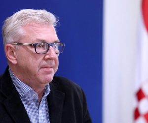 23.04.2020., Zagreb - Na konferenciji za medije Kluba zastupnika SDP-a odrzanoj u Saboru o temi: "Upravljanje krizom" govorio je zastupnik Ranko Ostojic.
Photo: Patrik Macek/PIXSELL