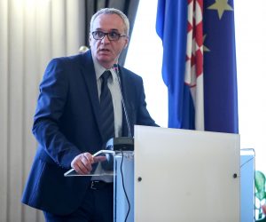 24.02.2020., Zagreb, Novinarski dom - Dodjela godisnje novinarske nagrade i priznanje HZSN-a za 2019. godinu.  Hrvoje Zovko, predsjednik HNDa.
Photo: Igor Kralj/PIXSELL
