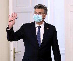 24.03.2020., Zagreb - Konferencija za medije o Vladinim gospodarskim mjerama zbog krize izazvane koronavirusom. O mjerama je govorio predsjednik Vlade Andrej Plenkovic. Photo: Damir Sencar/HINA/POOL/PIXSELL