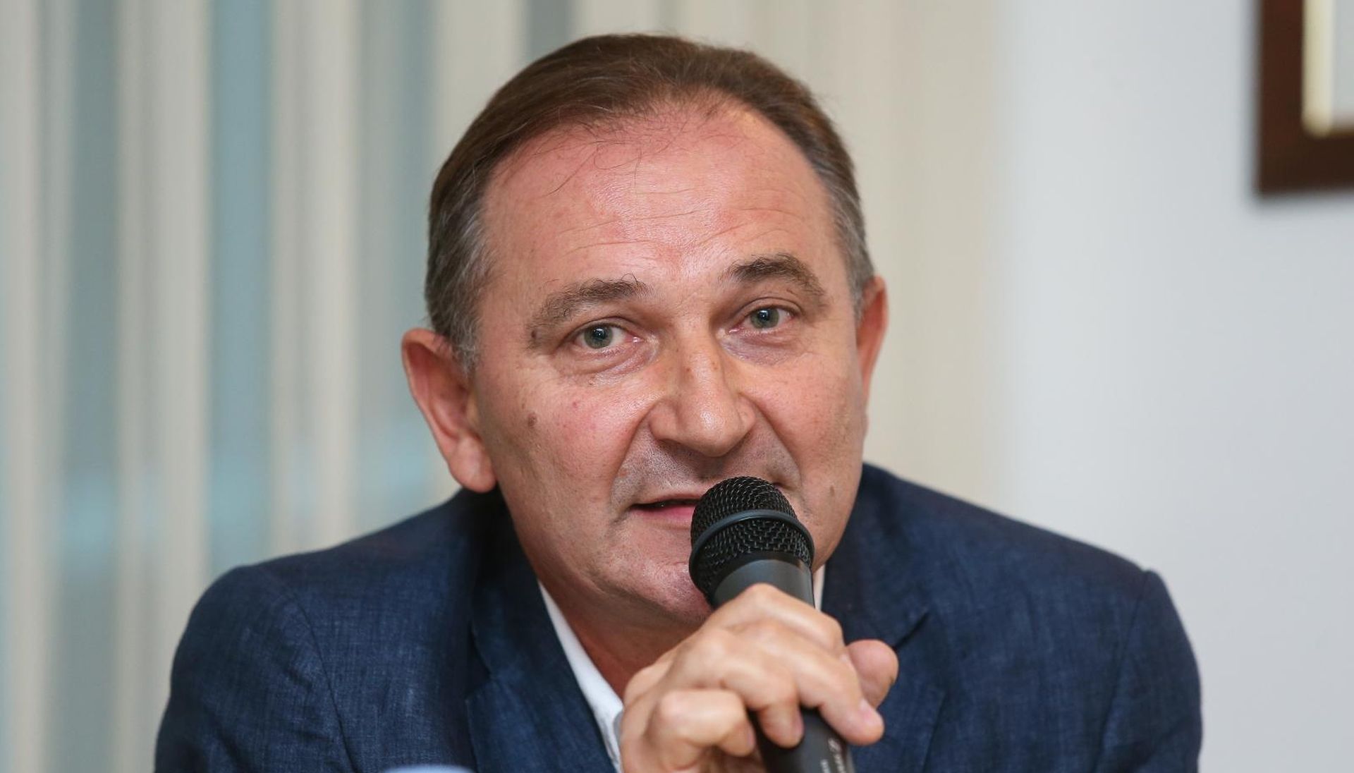 24.09.2019., hotel Dubrovnik, Zagreb - Europska konfederacija sindikata (ETUC) i njene hrvatske clanice Savez samostalnih sindikata Hrvatske (SSSH) i Nezavisni hrvatski sindikati (NHS), organiziraju konferenciju za novinare na temu: Mirovinska reforma u Hrvatskoj i Europi - Sindikalni zahtjevi za ukljucive, ucinkovite i adekvatne mirovine za sve, te ETUC-ova podrska inicijativi 67 je previse. Mladen Novosel
Photo: Luka Stanzl/PIXSELL