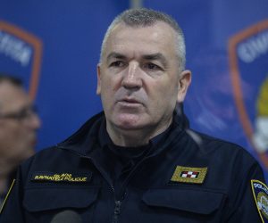 26.03.2020., Zagreb - Nacionalni stozer civilne zastite odrzao je konferenciju za medije o najnovijim detaljima sirenja koronavirusa u Hrvatskoj. glavni ravnatelj policije Nikola Milina. Photo:  Damir Krajac/POOL/CROPIX
