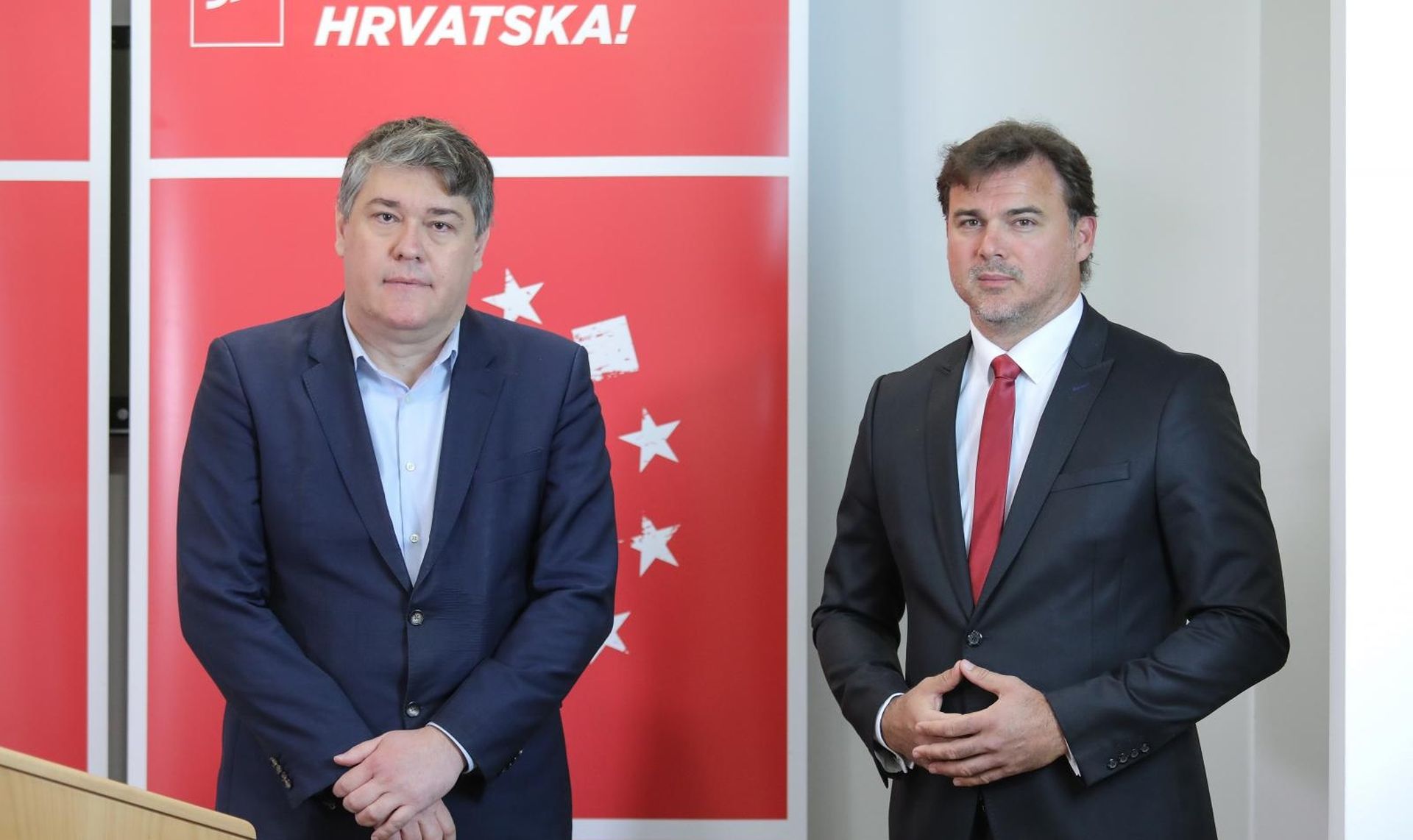 26.04.2020., Zagreb - Konferencija za medije o SDP-ovim prijedlozima za smanjenje parafiskalnih nameta iz registra neporeznih davanja. Govorio je predsjednik SDP-ovog Savjeta za financije i drzavni proracun Danijel Feric i saborski zastupnik Boris Lalovac.
Photo: Tomislav Miletic/PIXSELL