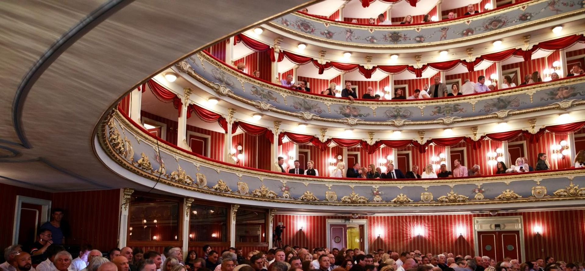 27.10.2019., Split - u Hrvatskom narodnom kazalistu Split odrzana premijera filma "Ivanova igra" o Ivanu Gudelju.   
Photo: Milan Sabic/PIXSELL