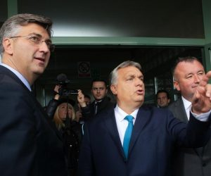 28.11.2019., Osijek - Otvorenje ucenickog doma u sklopu Prosvjetno-kulturnog centra Madjara u Osijeku. Predsjednik Vlade RH Andrej Plenkovic, predsjednik Vlade Madjarske Viktor OrbanPhoto: Dubravka Petric/PIXSELL