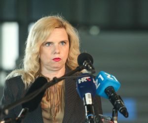 30.04.2020., Zagreb - U Muzeju suvremene umjetnosti odrzana konferencija za medije na temu aktualnih pitanja vezanih uz prostor kina Europa dodijeljen na koristenje KIC-u.
Photo: Marin Tironi/PIXSELL.