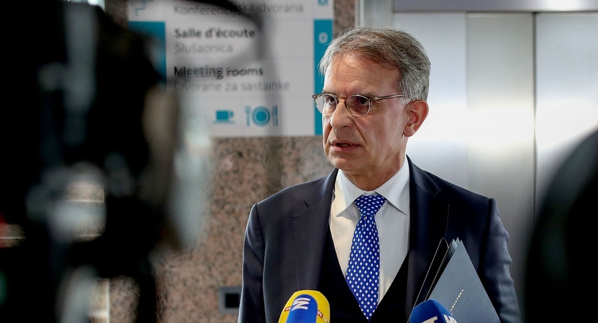 30.04.2020., Zagreb - 227. sjednica Vlade RH u zgradi Nacionalne i sveucilisne knjiznice u Zagrebu.  Dolasci ministara i predsjednika Vlade. Gari Cappelli.
Photo: Igor Kralj/PIXSELL