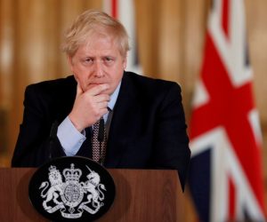 FILE PHOTO: Britain's Prime Minister Boris Johnson attends a news conference on the novel coronavirus, in London FILE PHOTO: Britain's Prime Minister Boris Johnson speaks during a news conference on the novel coronavirus, in London, Britain March 3, 2020.   To match Special Report HEALTH-CORONAVIRUS/BRITAIN-PATH   Frank Augstein/Pool via REUTERS/File Photo POOL New