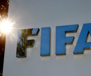 FILE PHOTO: Logo of FIFA is seen in Zurich FILE PHOTO: The logo of FIFA is seen in front of its headquarters in Zurich, Switzerland September 26, 2017.   REUTERS/Arnd Wiegmann/File Photo Arnd Wiegmann