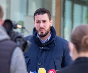 03.04.2020., Dubrovnik -  Konferencija za medije Zupanijskog stozera Civilne zastite. U Dubrovacko-neretvanskoj zupaniji ukupno je 50 zarazenih. Josko Cebalo Photo: Grgo Jelavic/PIXSELL