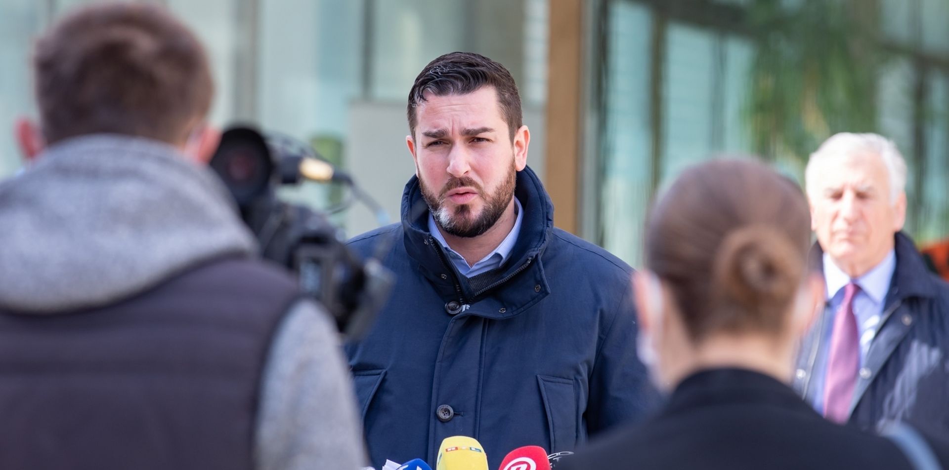 03.04.2020., Dubrovnik -  Konferencija za medije Zupanijskog stozera Civilne zastite. U Dubrovacko-neretvanskoj zupaniji ukupno je 50 zarazenih. Josko Cebalo Photo: Grgo Jelavic/PIXSELL