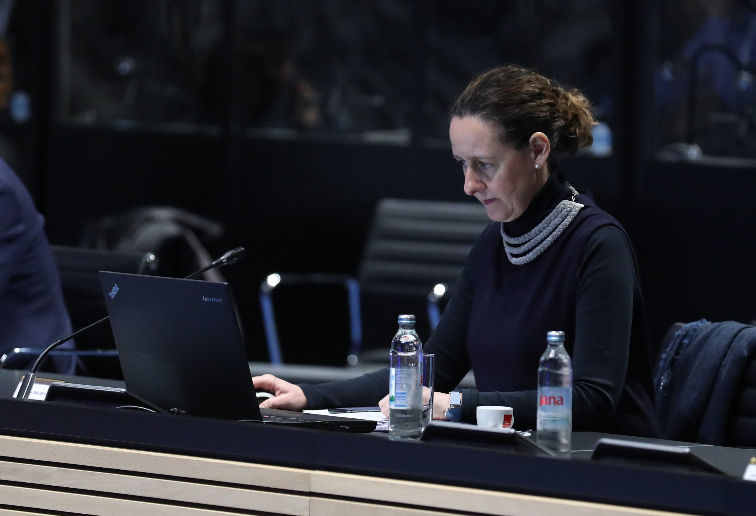 Zagreb, 23.04.2020. - Sjednica Vlade RH. Na fotografiji Nina Obuljen Koržinek.
foto HINA/ Admir BULJUBAŠIĆ/ abu