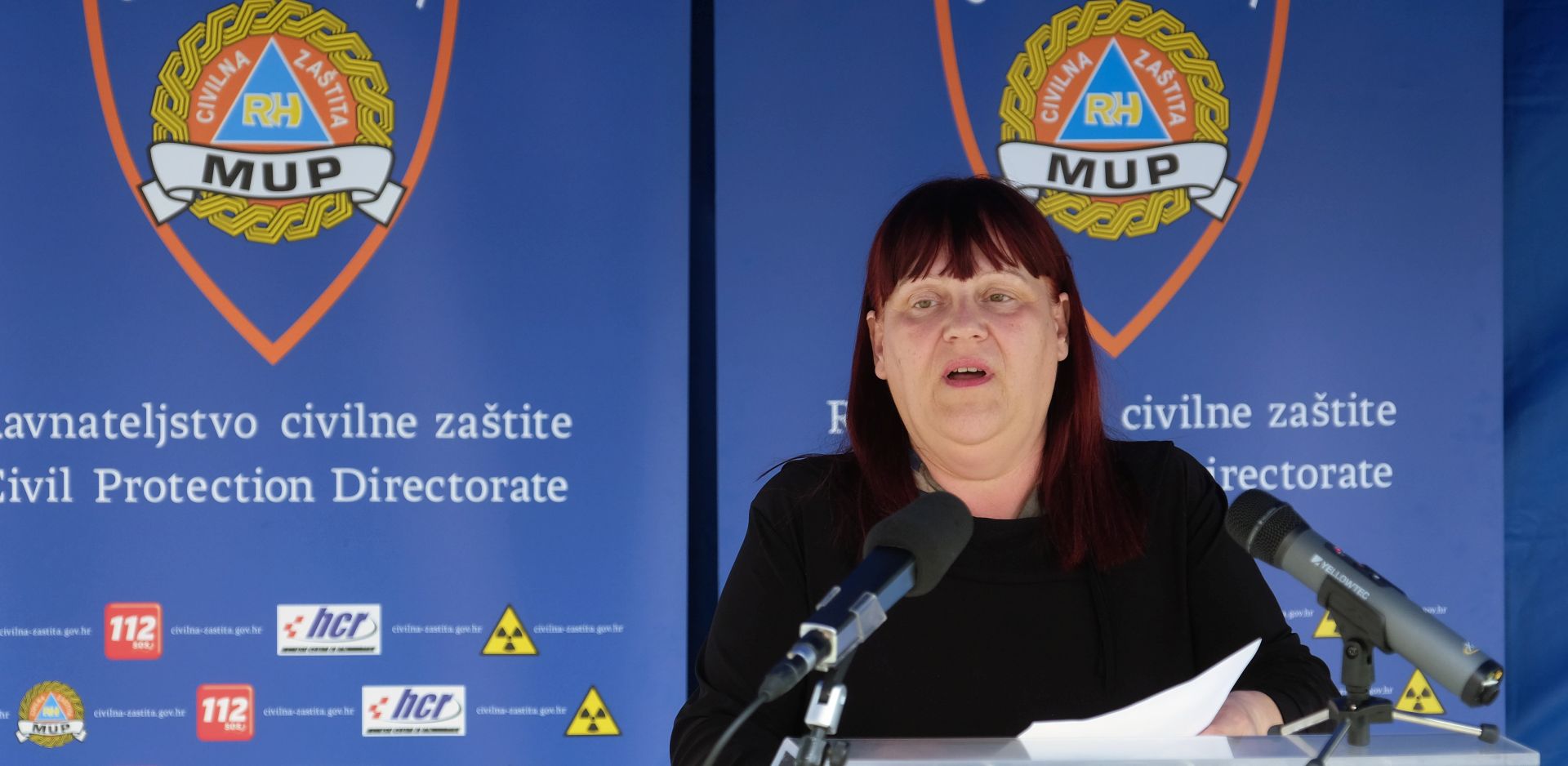 Zagreb, 05.05.2020. - Konferencija za medije Stožera civilne zaštite Republike Hrvatske.
Na fotografiji Maja Grba Bujević.
foto HINA/ POOL/ Edvard ŠUŠAK/ es
