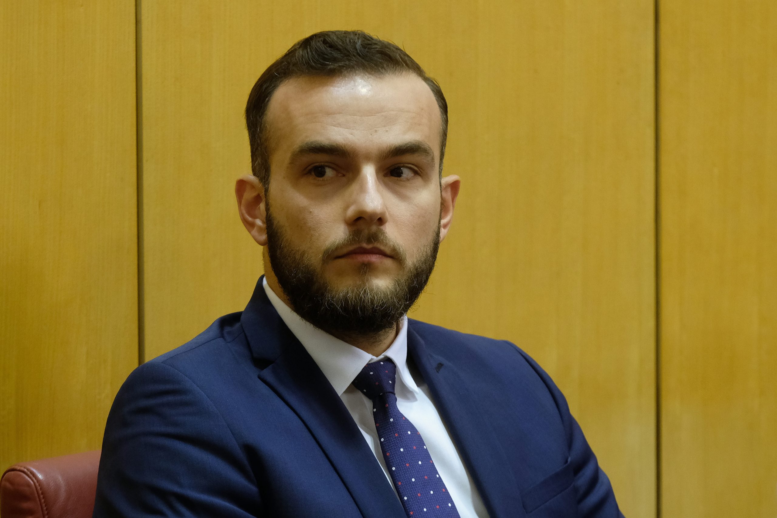Zagreb, 13.05.2020. - Nastavak sjednice Hrvatskog sabora.
Na fotografiji Josip Aladrović.
foto HINA/ Edvard ŠUŠAK/ es