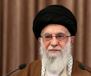 epa08436930 A handout photo made available by the Iran's Supreme Leader office shows, Ayatollah Ali Khamenei addressing the nation via a live television speech on the occasion of Al-Quds Day (Jerusalem Day), in Tehran, Iran, 22 May 2020. The annual Quds Day rally in Tehran is not held due to the spread of the SARS coronavirus CoV-2, which causes COVID-19 disease.  EPA/IRANS SUPREME LEADER OFFICE / HO  HANDOUT EDITORIAL USE ONLY/NO SALES
