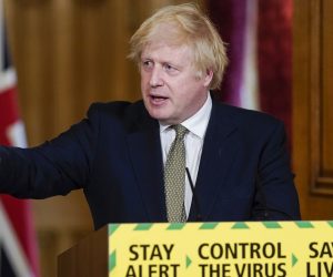 epa08441788 A handout photo made available by n10 Downing street shows Britain's Prime Minister Boris Johnson holding a digital Covid-19 press conference in n10 Downing street in London, Britain, 24 May 2020. British Prime Minister Boris Johnson backed his Special Advisor Dominic Cummings after calls for Cummings' resignation have increased since news broke the Cummings broke lockdown regulations while showing symptoms for Covid-19. Johsnon also announced that primary schools will be reopened from 01 June.  EPA/ANDREW PARSONS / DOWNING STREET / HANDOUT This image is for Editorial use purposes only. The Image can not be used for advertising or commercial use. The Image can not be altered in any form. Credit should read Andrew Parsons/n10 Downing street. HANDOUT EDITORIAL USE ONLY/NO SALES
