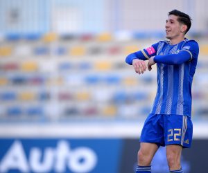 01.02.2020., stadion u Kranjcevicevoj ulici, Zagreb - Hrvatski Telekom Prva liga, 20. kolo, NK Lokomotiva - HNK Rijeka. Lirim Kastrati Photo: Marko Prpic/PIXSELL