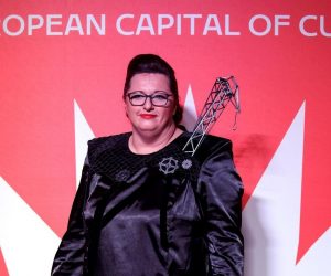 01.02.2020., Rijeka - Na velikoj pozornici, smjestenoj na De Francheskijevu gatu u rijeckoj luci, odrzan je svecanu program otvorenja Rijeka 2020. - Europska prijestolnica kulture. direktorica Rijeka 2020 Emina Visnic Photo: Nel Pavletic/PIXSELL