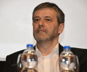 03.03.2020., Bjelovar -  U organizaciji Poslovnog dnevnika i Vecernjeg lista odrzana konferencija 'Kako transparentnost utjece na poduzetnistvo'. Nakon pozdravnih govora odrzan intervju  1 na 1, Vladimir Nisewvic, glavni urednik Poslovnog dnevnika i Davor Huic, predsjednik Udruge poreznih obveznika Lipa. 
Photo:Damir Spehar/PIXSELL