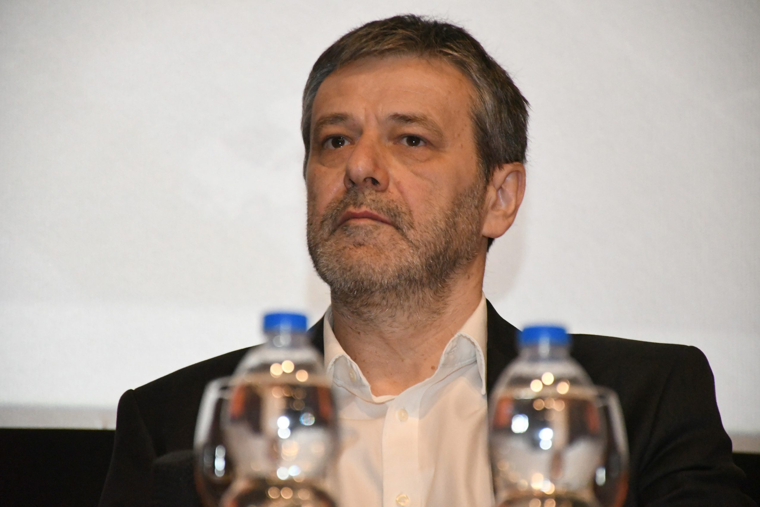 03.03.2020., Bjelovar -  U organizaciji Poslovnog dnevnika i Vecernjeg lista odrzana konferencija 'Kako transparentnost utjece na poduzetnistvo'. Nakon pozdravnih govora odrzan intervju  1 na 1, Vladimir Nisewvic, glavni urednik Poslovnog dnevnika i Davor Huic, predsjednik Udruge poreznih obveznika Lipa. 
Photo:Damir Spehar/PIXSELL