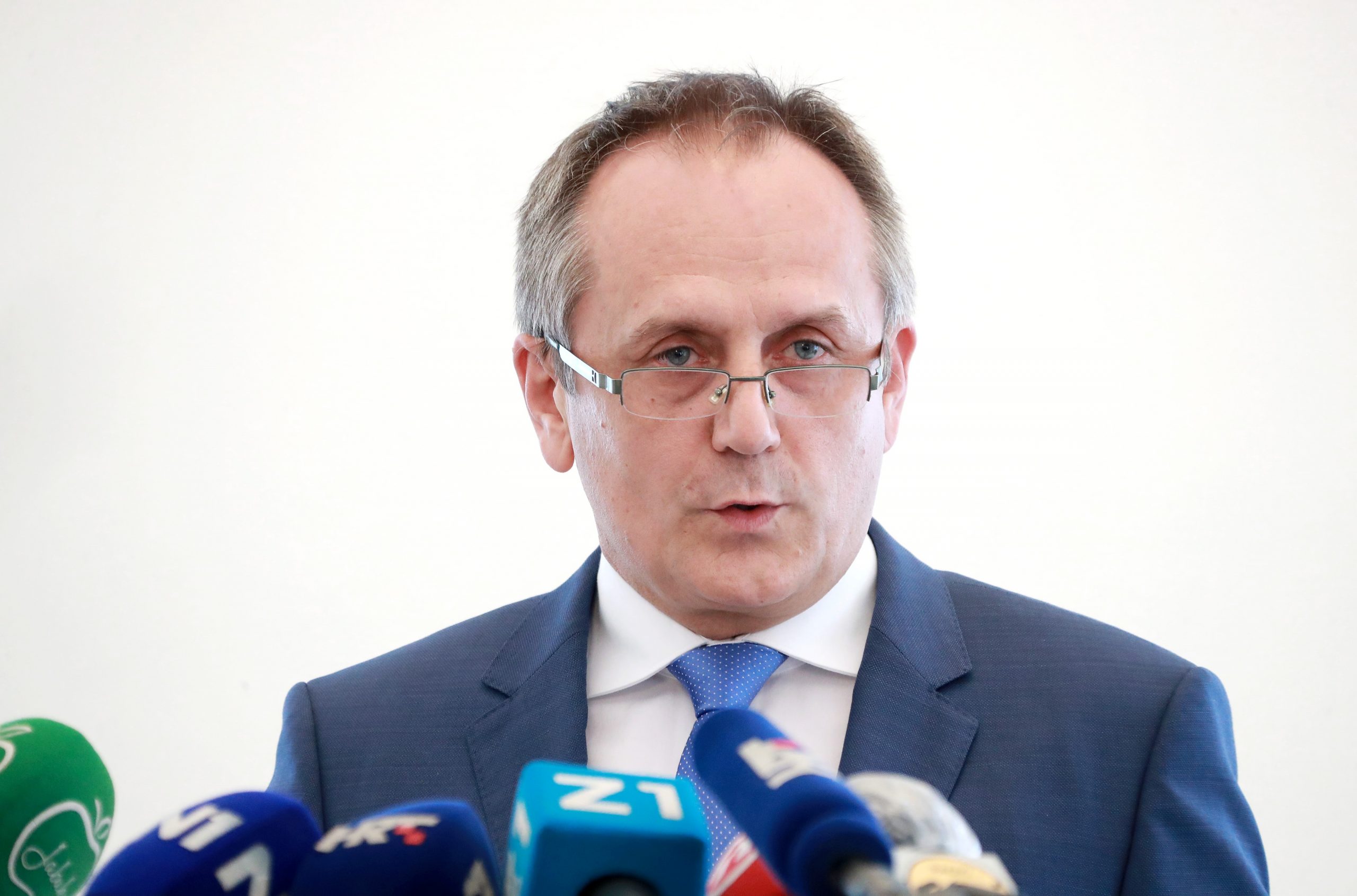 03.05.2020., Zagreb - Predsjednik zagrebacke Gradske skupstine Drago Prgomet odrzao je konferenciju za medije u povodu 33. sjednice skupstine. Photo: Sanjin Strukic/PIXSELL